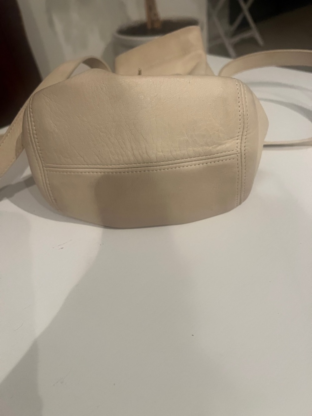 Vintage Coach 4156 Ivory Soho Bucket Bag Leather Crossbody Shoulder Handbag 7x9 - Picture 8 of 8